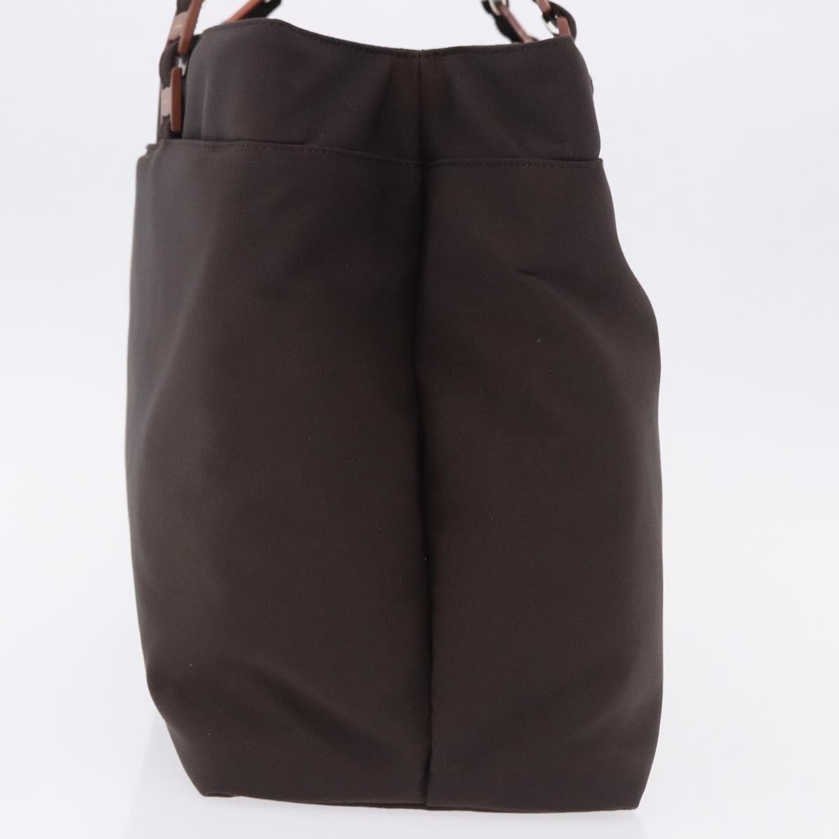 Salvatore Ferragamo Gancini Canvas Brown Canvas Crossbody Bag Bag (Pre-Owned)