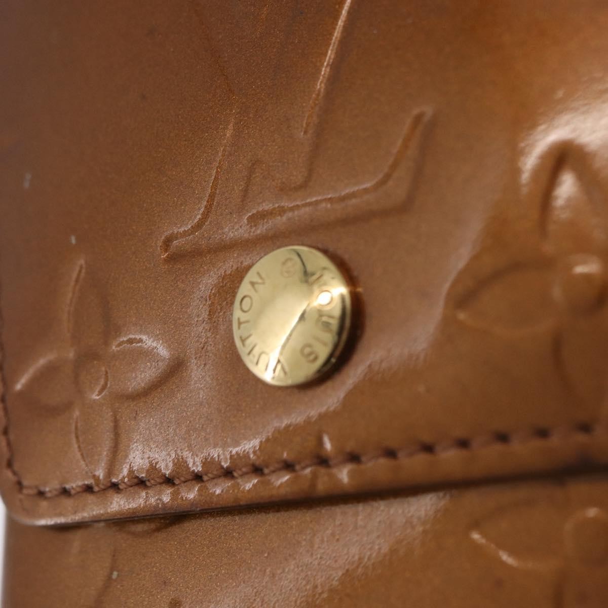 Louis Vuitton Walker Monogram Vernis Brown Patent_Leather Wallets Accessory (Pre-Owned)