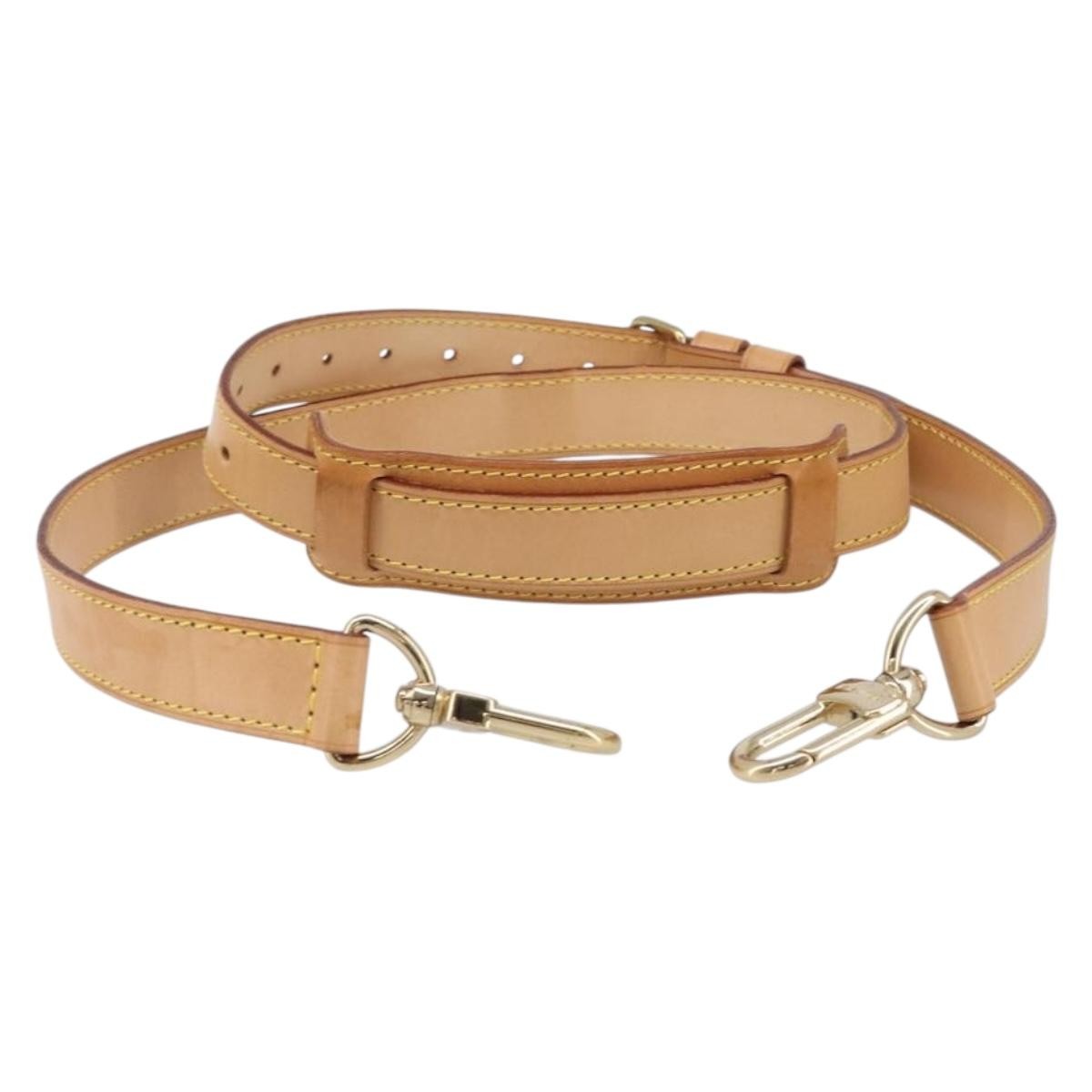 Louis Vuitton Adjustable Shoulder Strap Leather Beige Leather Straps Accessory (Pre-Owned)