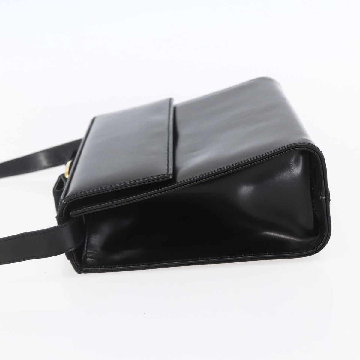 Salvatore Ferragamo Vala Leather Black Leather Shoulder Bag Bag (Pre-Owned)