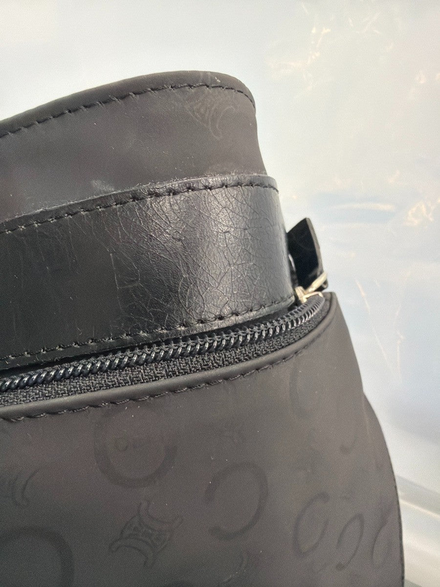 Celine Macadam Waist Nylon Black Canvas Backpack Bag (Pre-Owned)