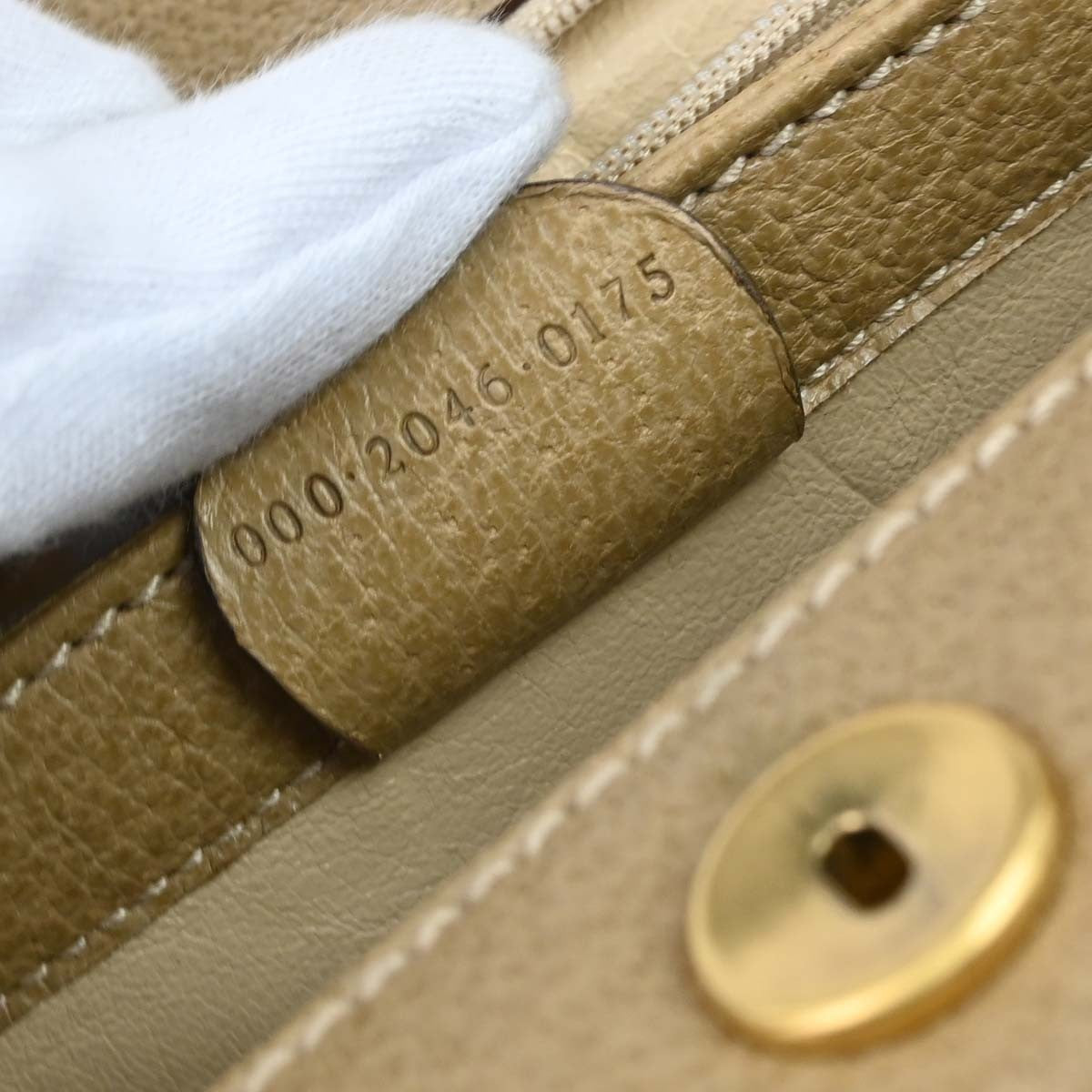 Gucci Vintage Convertible Bamboo Box Leather Beige Leather Crossbody Bag Bag (Pre-Owned)