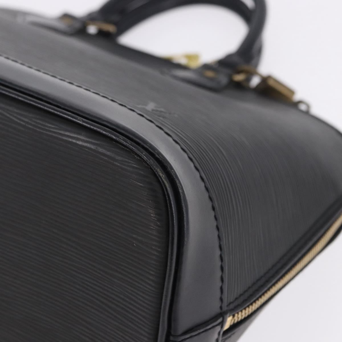 Louis Vuitton Alma Epi Leather Black Leather Handbag (Pre-Owned)
