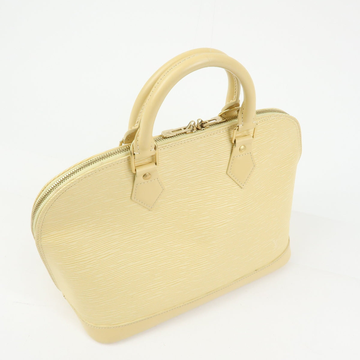 Louis Vuitton Alma Epi Leather Yellow Leather Handbag (Pre-Owned)