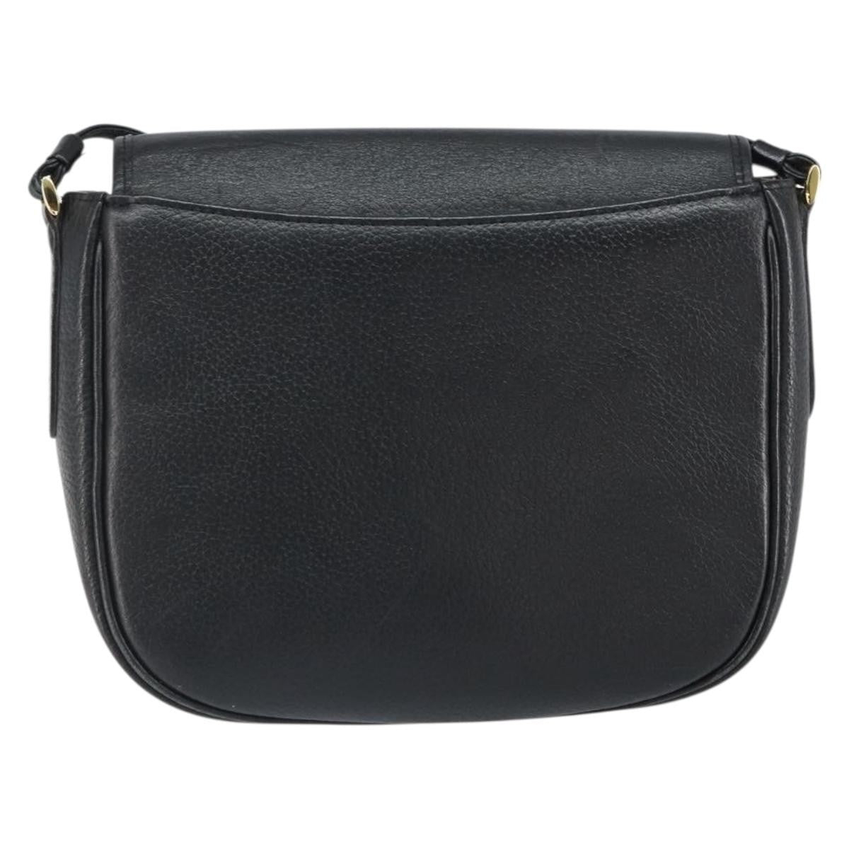 Burberry Vintage Leather Black Leather Shoulder Bag Bag (Pre-Owned)