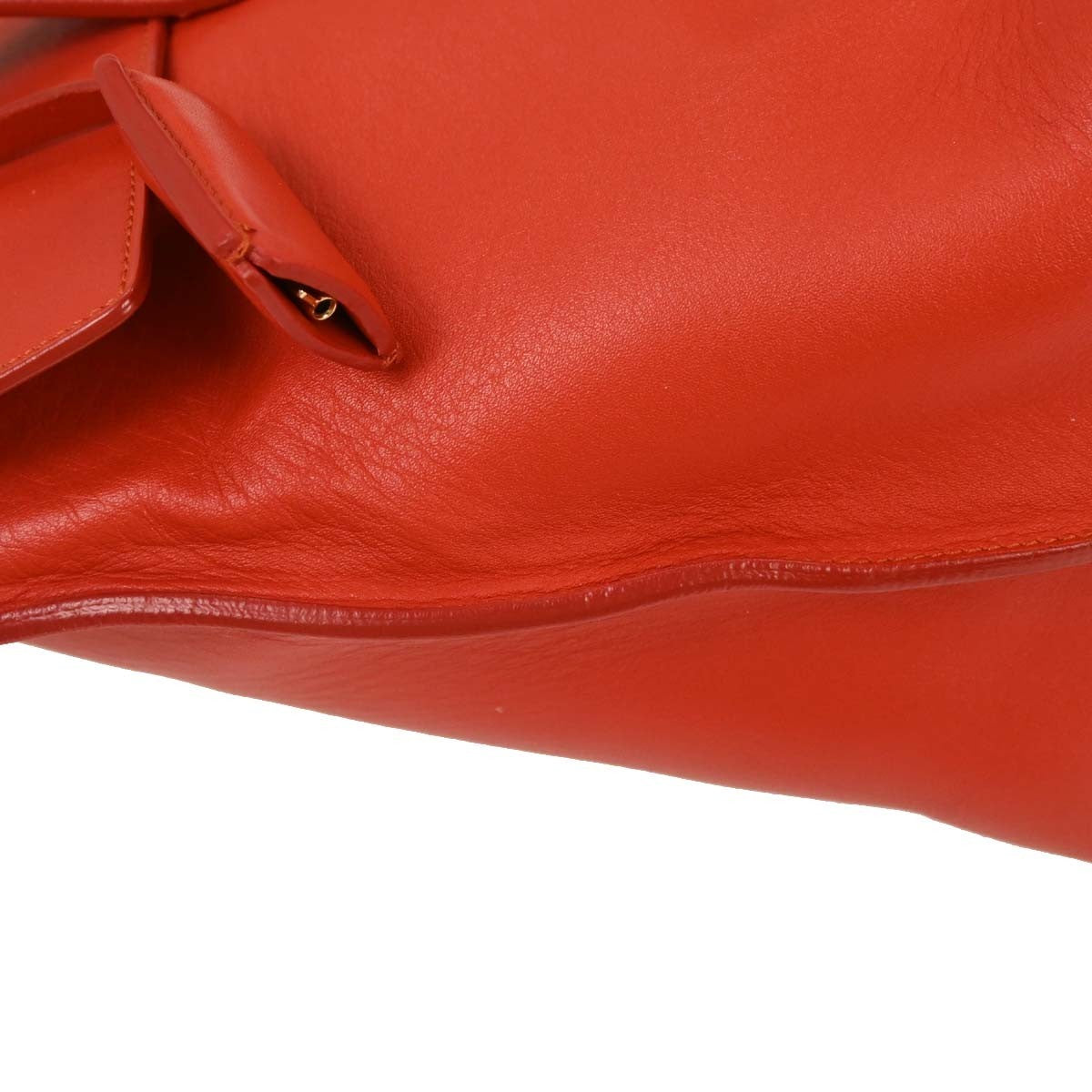 Salvatore Ferragamo Sookie Satchel Leather Red Leather Handbag (Pre-Owned)
