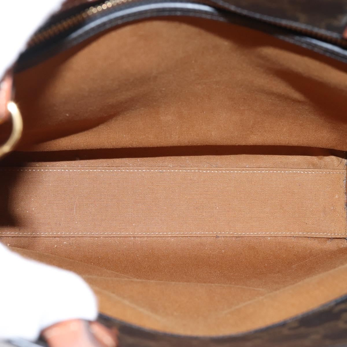 Celine Vertical Cabas Triomphe Coated Canvas Brown Canvas Tote Bag Bag (Pre-Owned)
