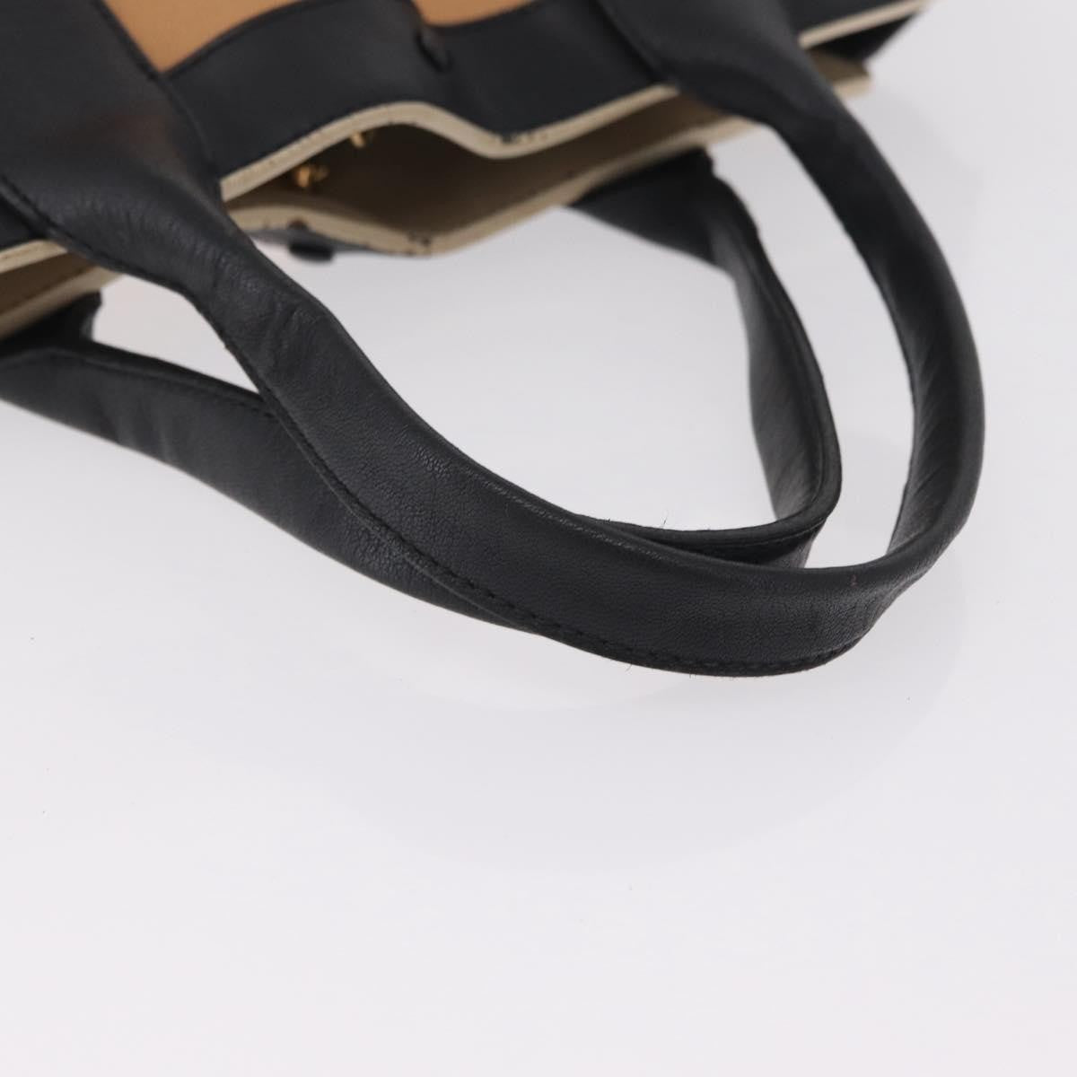 Chloe Alison East West Leather Beige Leather Tote Bag Bag (Pre-Owned)