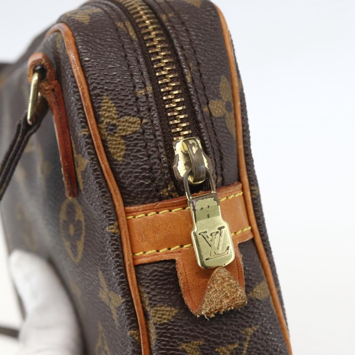 Louis Vuitton Pochette Marly Bandouliere Monogram Canvas Brown Canvas Handbag (Pre-Owned)