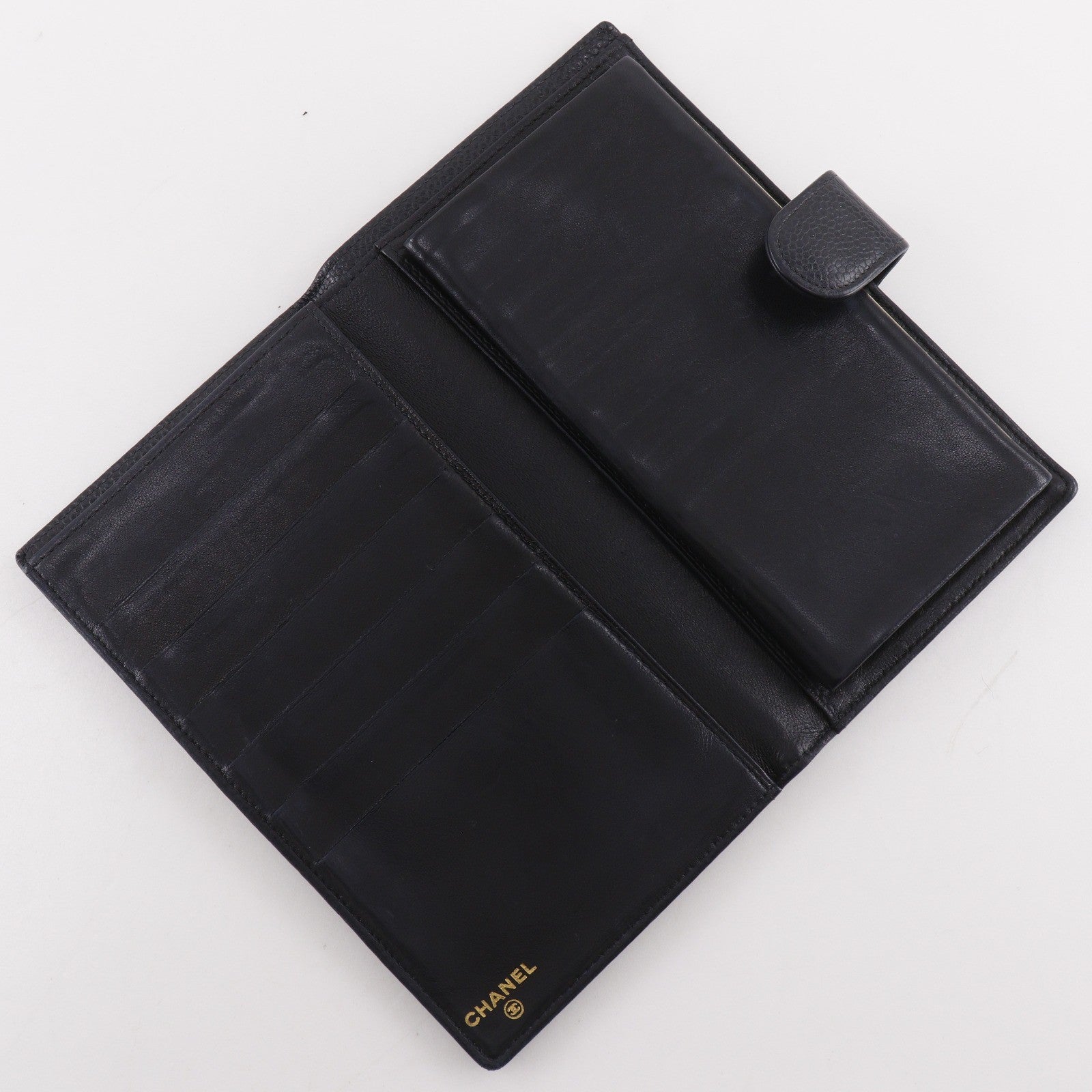 Chanel Timeless Cc French Caviar Black Leather Wallets Accessory (Pre-Owned)