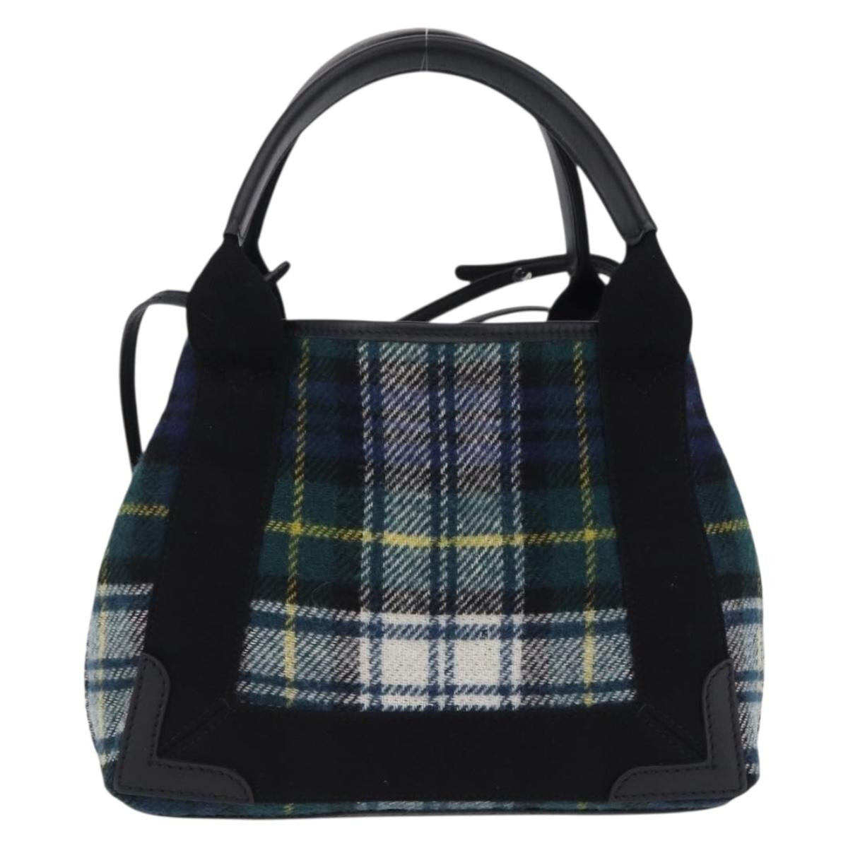 Balenciaga Cabas Wool Multicolour Wool Tote Bag Bag (Pre-Owned)