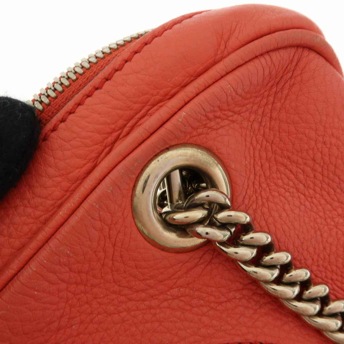 Gucci Soho Chain Zip Leather Pink Leather Shoulder Bag Bag (Pre-Owned)