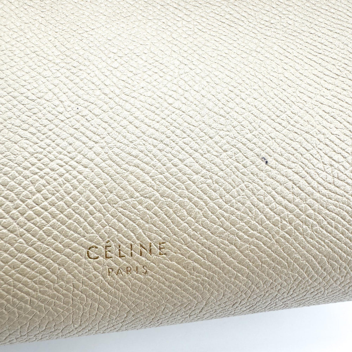 Celine Belt Calfskin Beige Leather Handbag (Pre-Owned)