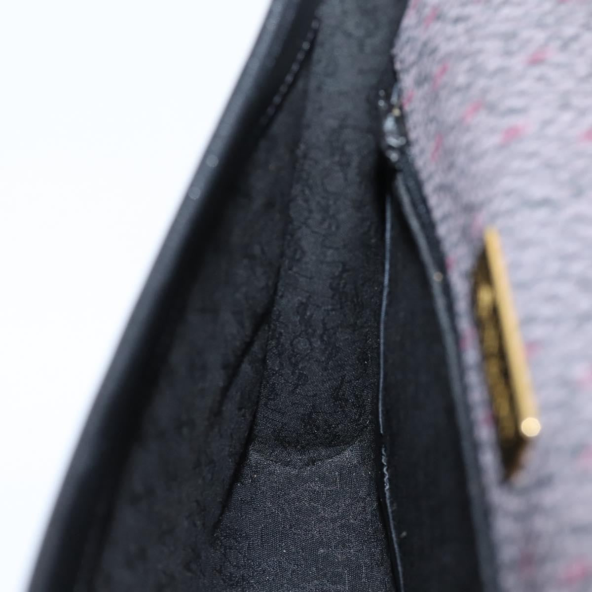 Saint Laurent Vintage Shoulder Bag Leather Gray Canvas Shoulder Bag Bag (Pre-Owned)