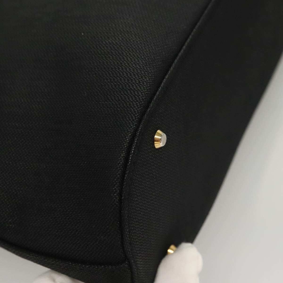 Givenchy Vintage 4G Leather Black Canvas Shoulder Bag Bag (Pre-Owned)