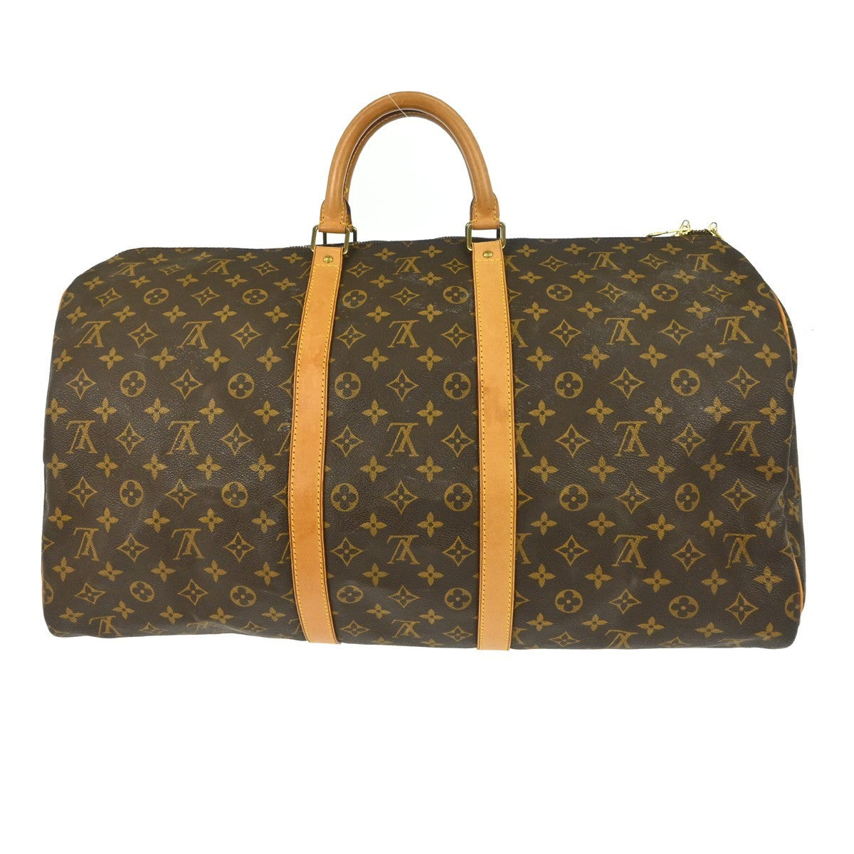 Louis Vuitton Keepall Monogram Brown Canvas Travel Bag Bag (Pre-Owned)