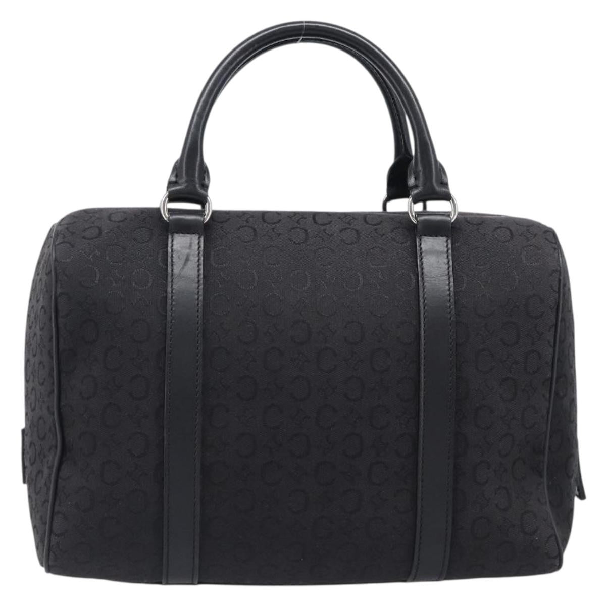 Celine Boston C Macadam Canvas Black Canvas Handbag (Pre-Owned)