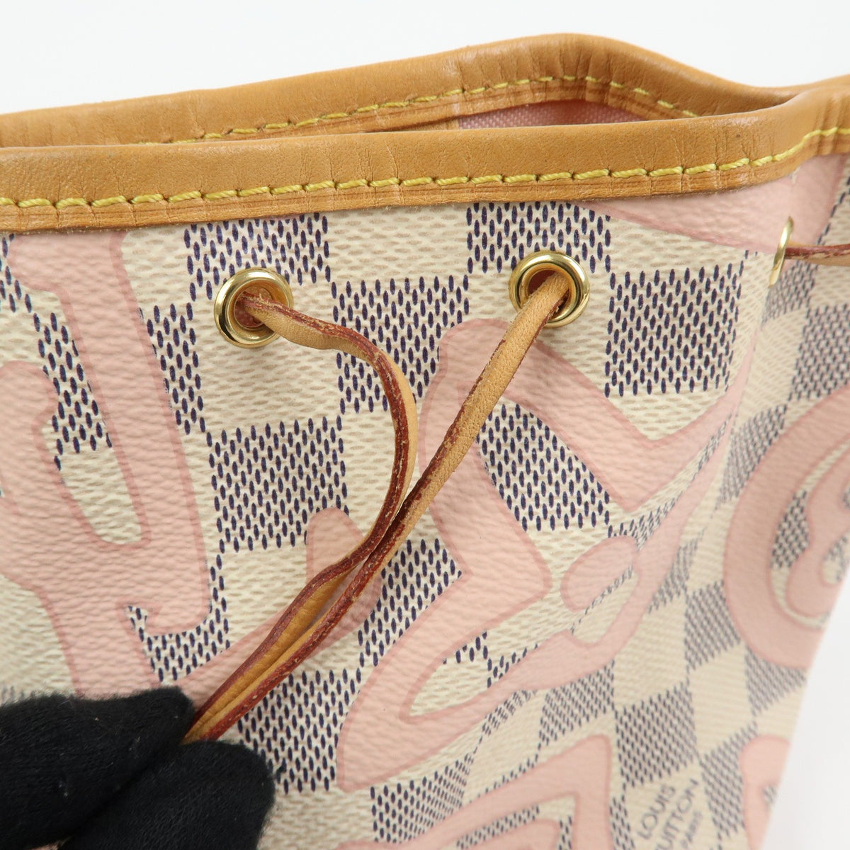 Louis Vuitton Noe Limited Edition Damier Tahitienne White Canvas Shoulder Bag Bag (Pre-Owned)
