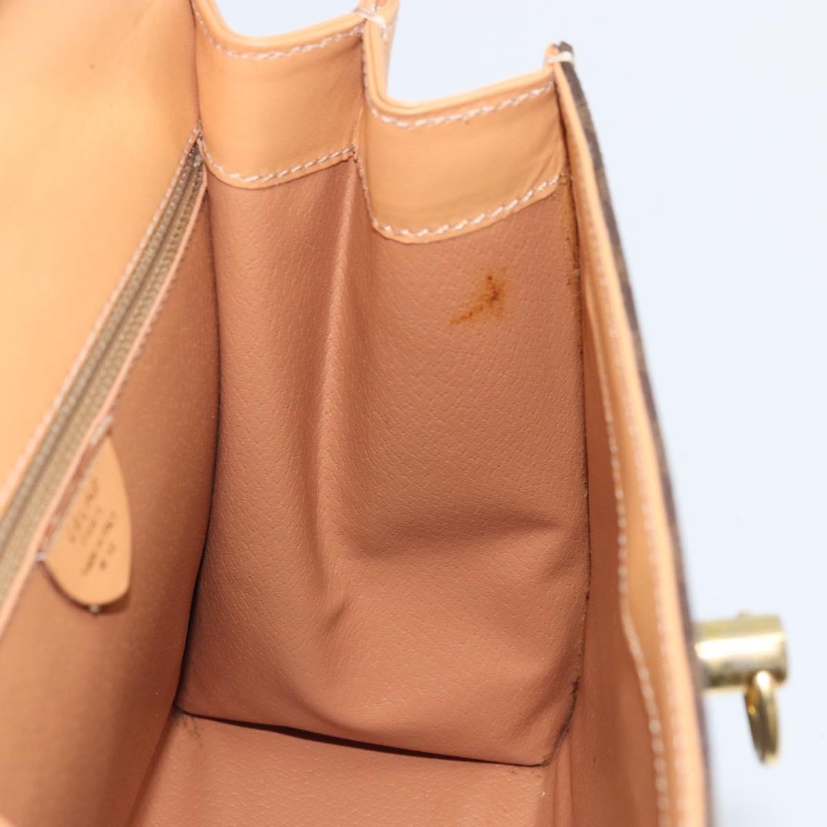 Celine Handbag Canvas Brown Canvas Handbag (Pre-Owned)