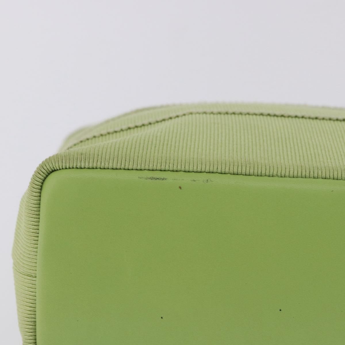 Salvatore Ferragamo Vala Canvas Green Canvas Shoulder Bag Bag (Pre-Owned)