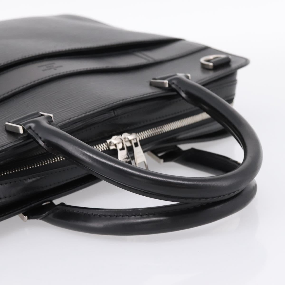 Louis Vuitton Bassano Epi Leather Black Leather Briefcase Bag (Pre-Owned)