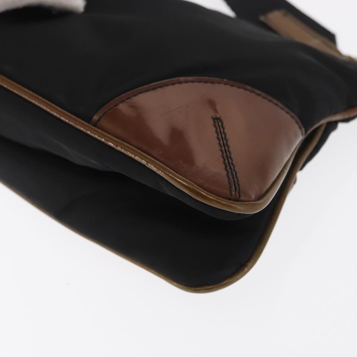 Prada Vintage Tessuto Black Nylon Shoulder Bag Bag (Pre-Owned)