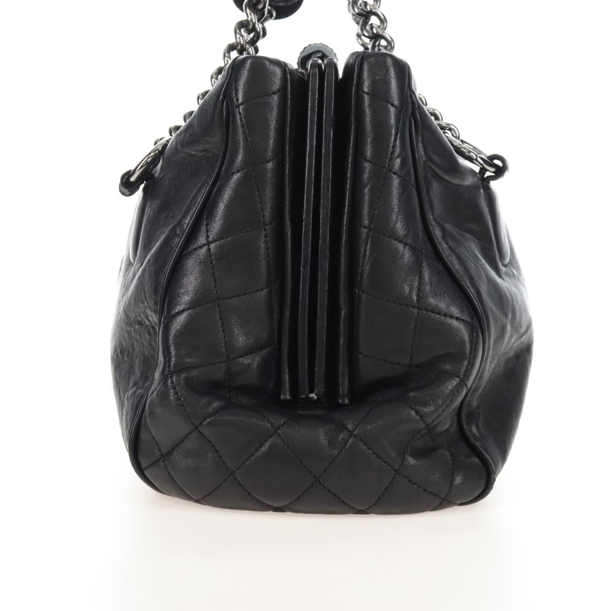 Chanel Perfect Day Leather Black Leather Tote Bag Bag (Pre-Owned)