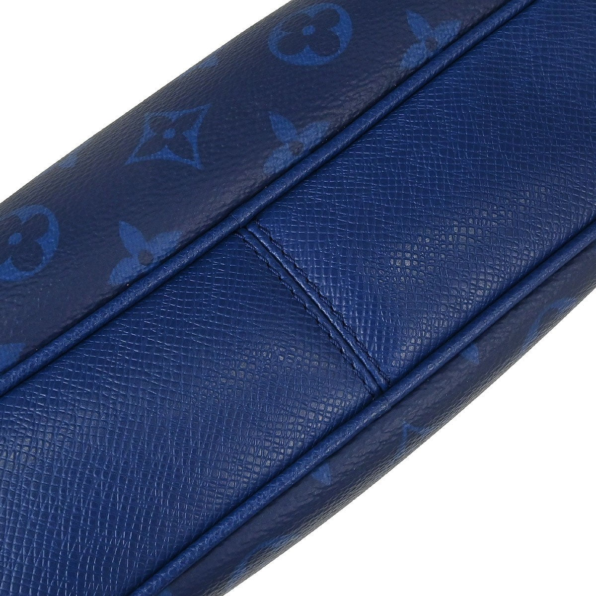 Louis Vuitton Outdoor Bumbag Monogram Taigarama Blue Leather Shoulder Bag Bag (Pre-Owned)