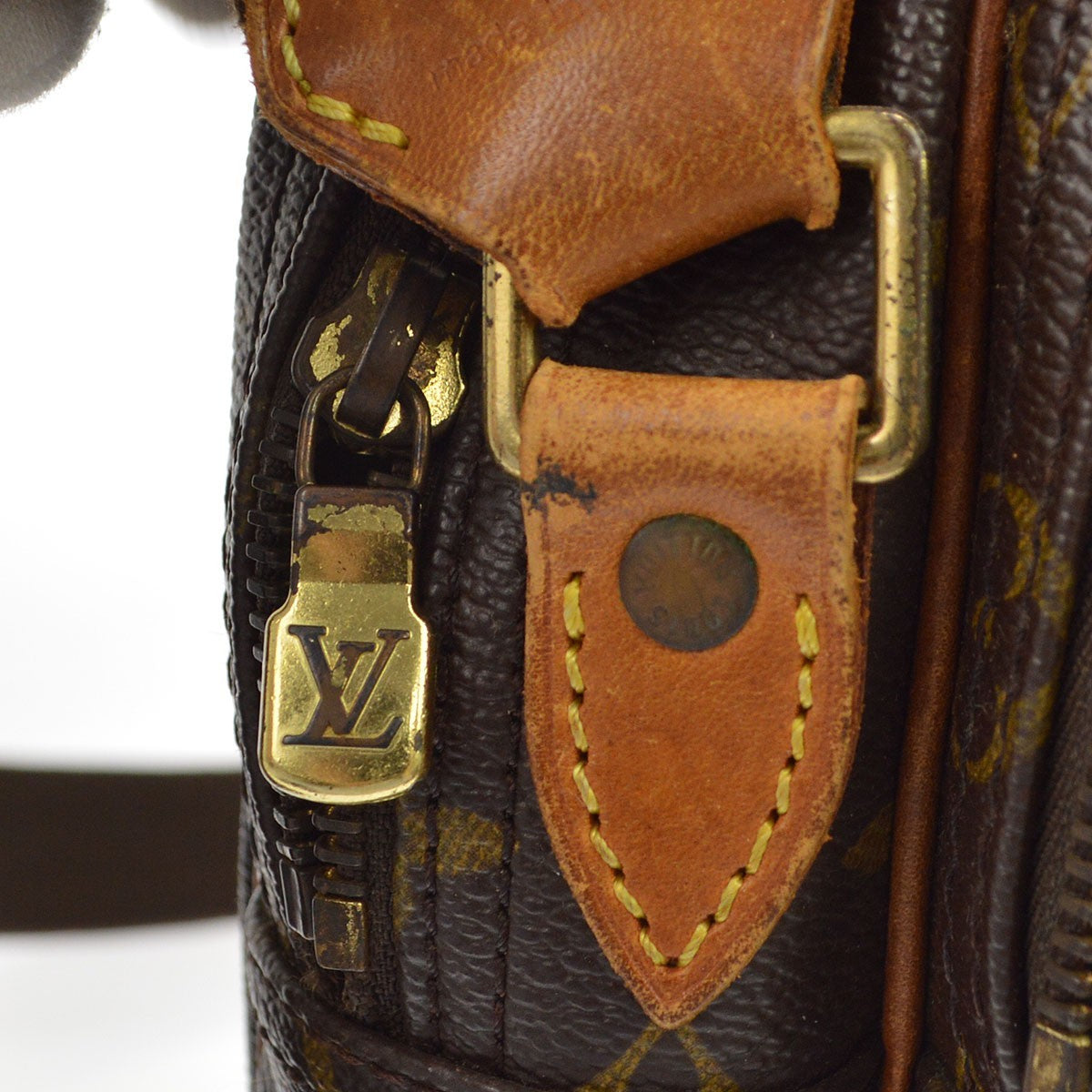Louis Vuitton Reporter Monogram Brown Canvas Shoulder Bag Bag (Pre-Owned)