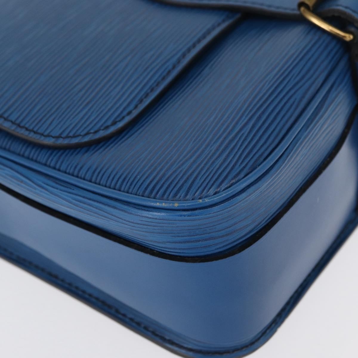 Louis Vuitton Cartouchiere Epi Leather Blue Leather Shoulder Bag Bag (Pre-Owned)