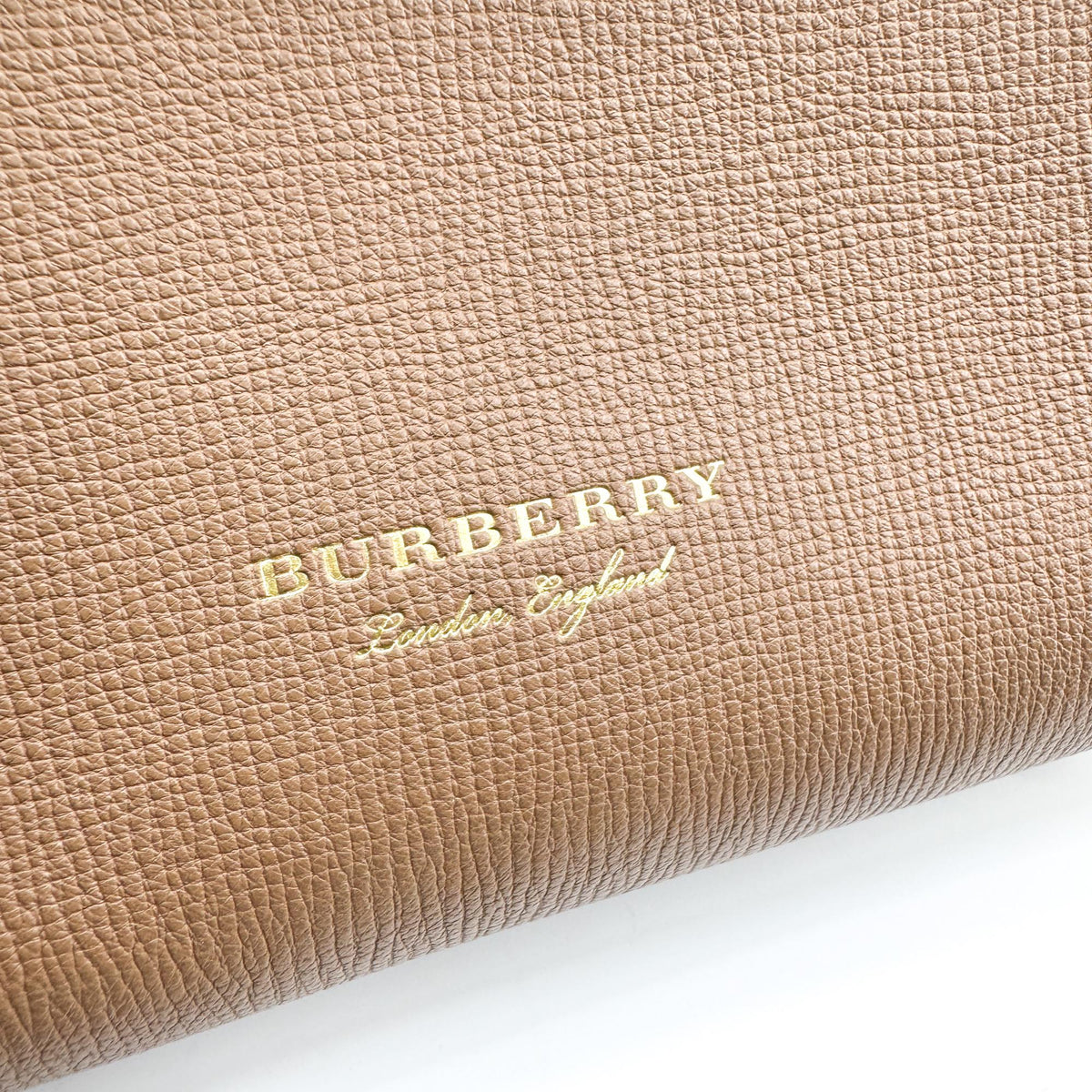 Burberry Camberley Top Handle Leather Brown Leather Handbag (Pre-Owned)