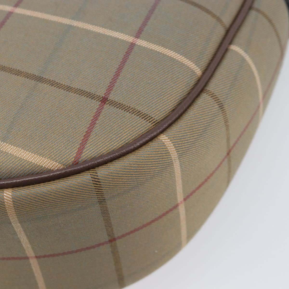 Burberry Nova Check Shoulder Bag Canvas Brown Canvas Shoulder Bag Bag (Pre-Owned)