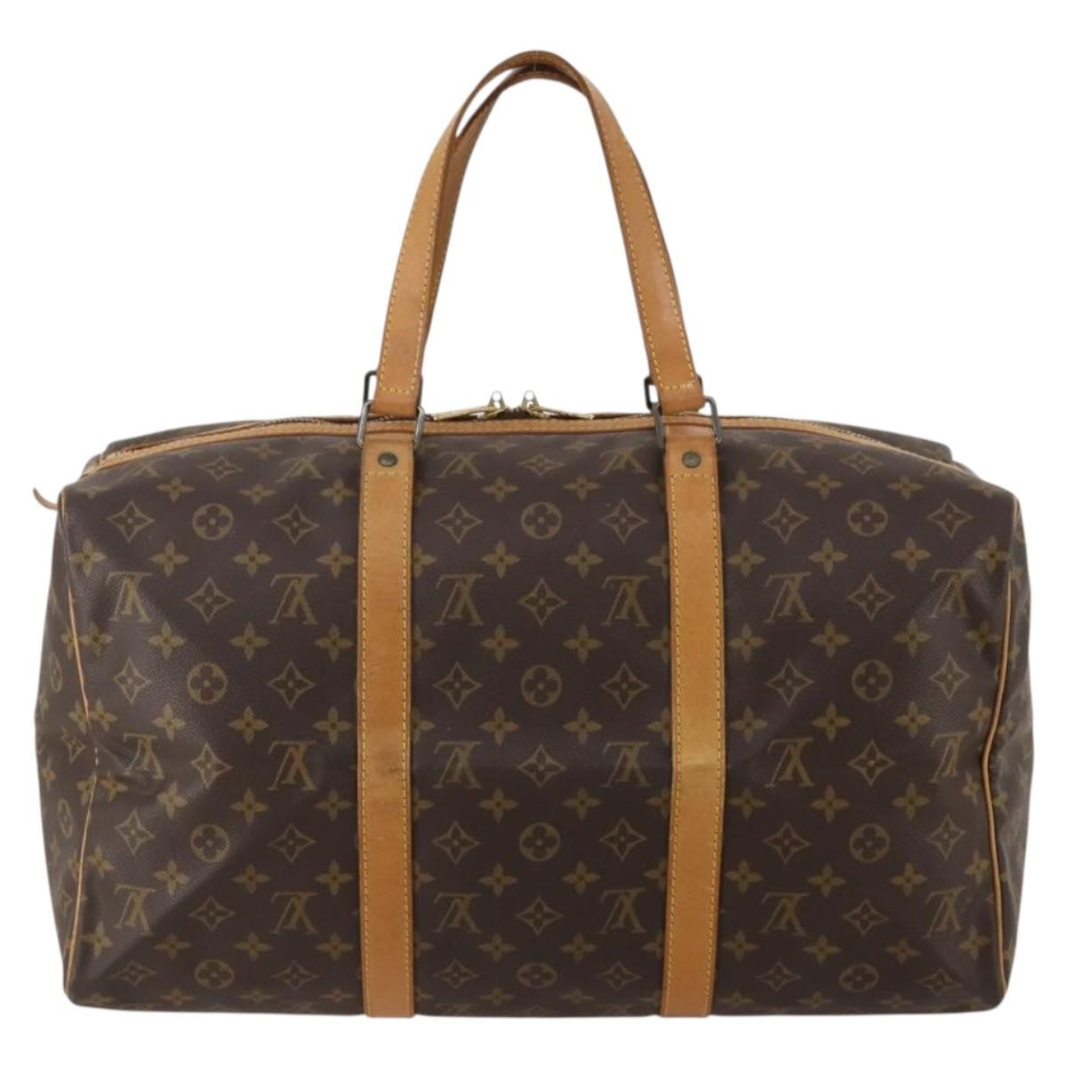 Louis Vuitton Sac Souple Monogram Canvas Brown Canvas Travel Bag Bag (Pre-Owned)