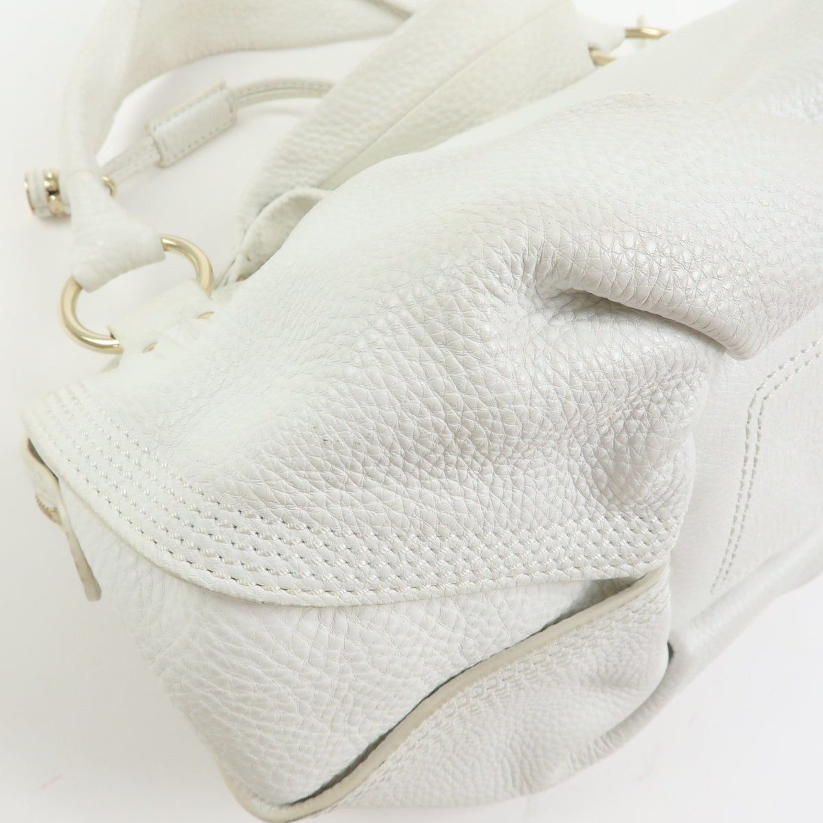 Celine Bittersweet Leather White Leather Handbag (Pre-Owned)