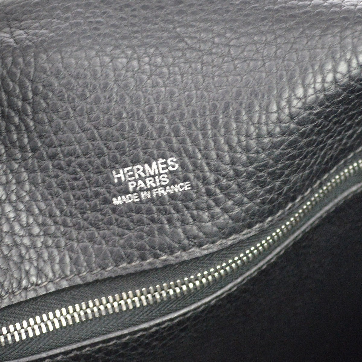 Hermes Tibet Flap Messenger Clemence Black Leather Crossbody Bag Bag (Pre-Owned)