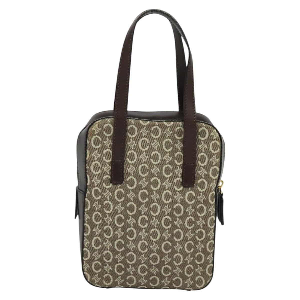 Celine C Macadam Canvas Gray Canvas Handbag (Pre-Owned)