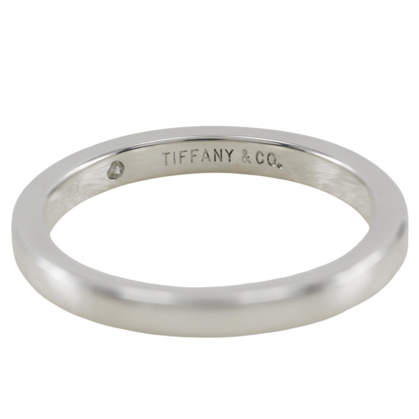 Tiffany & Co. Elsa Peretti Wedding Band Silver With Diamond Silver Silver Ring Jewelry (Pre-Owned)