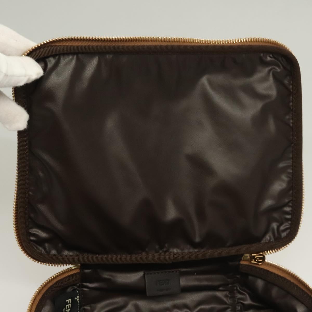 Celine Vintage Toiletry Macadam Coated Canvas Beige Canvas Toiletry Case Accessory (Pre-Owned)