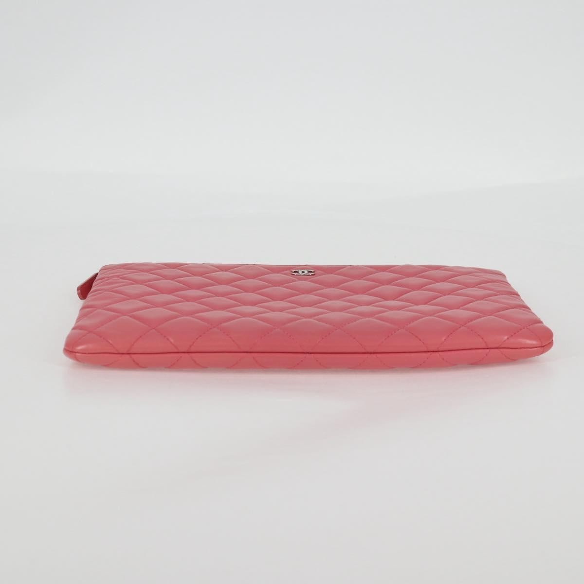 Chanel Cc Casino O Case Clutch Quilted Lambskin Pink Leather Clutche & Pouche Bag (Pre-Owned)
