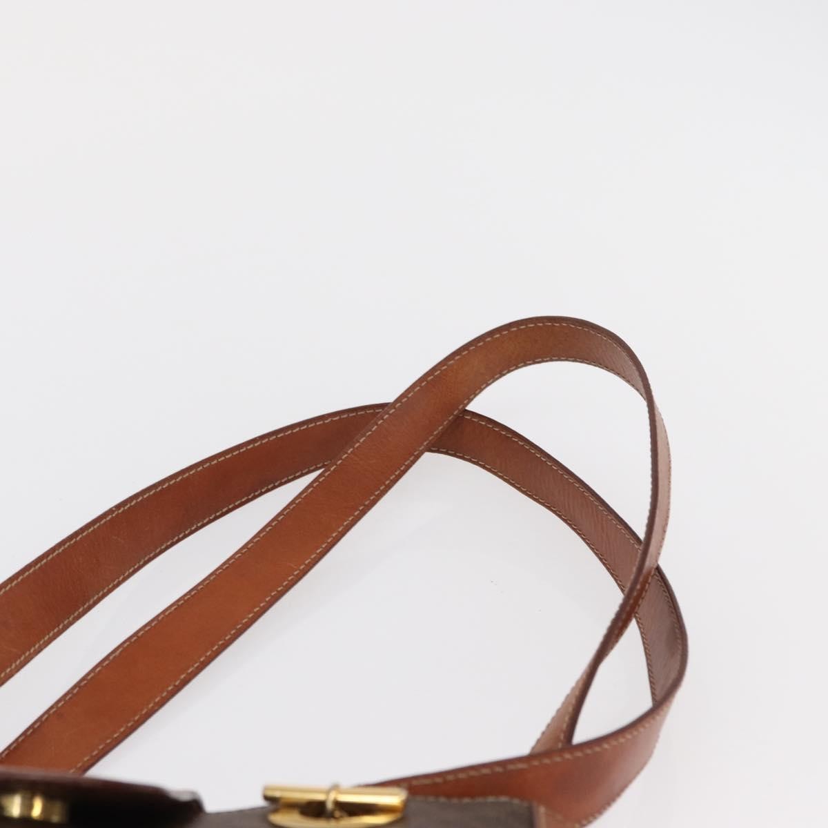 Celine Vintage Macadam Canvas Brown Canvas Backpack Bag (Pre-Owned)