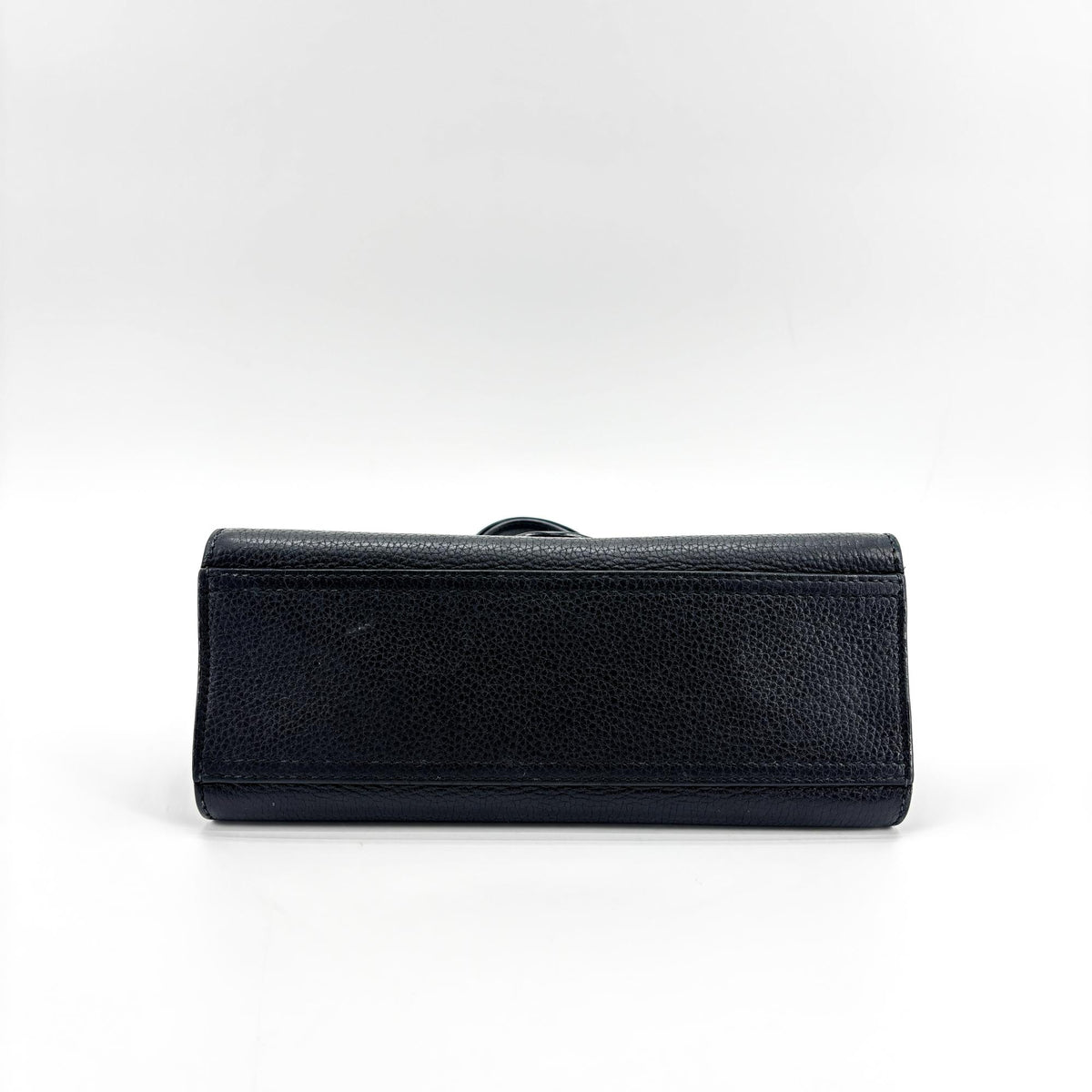 Gucci Gg Marmont Belt Matelasse Leather Black Calfskin Handbag (Pre-Owned)