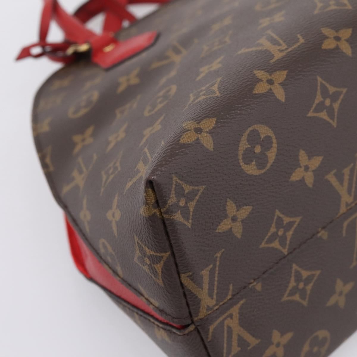 Louis Vuitton Alma Bnb Monogram Canvas With Leather Brown Canvas Handbag (Pre-Owned)