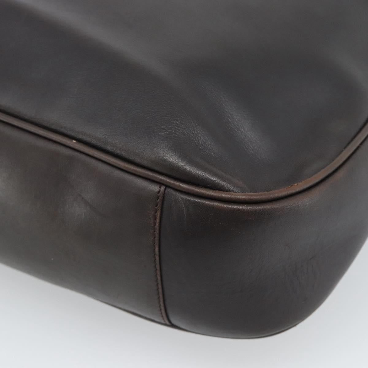 Gucci Vintage Bamboo Hobo Leather Brown Leather Shoulder Bag Bag (Pre-Owned)
