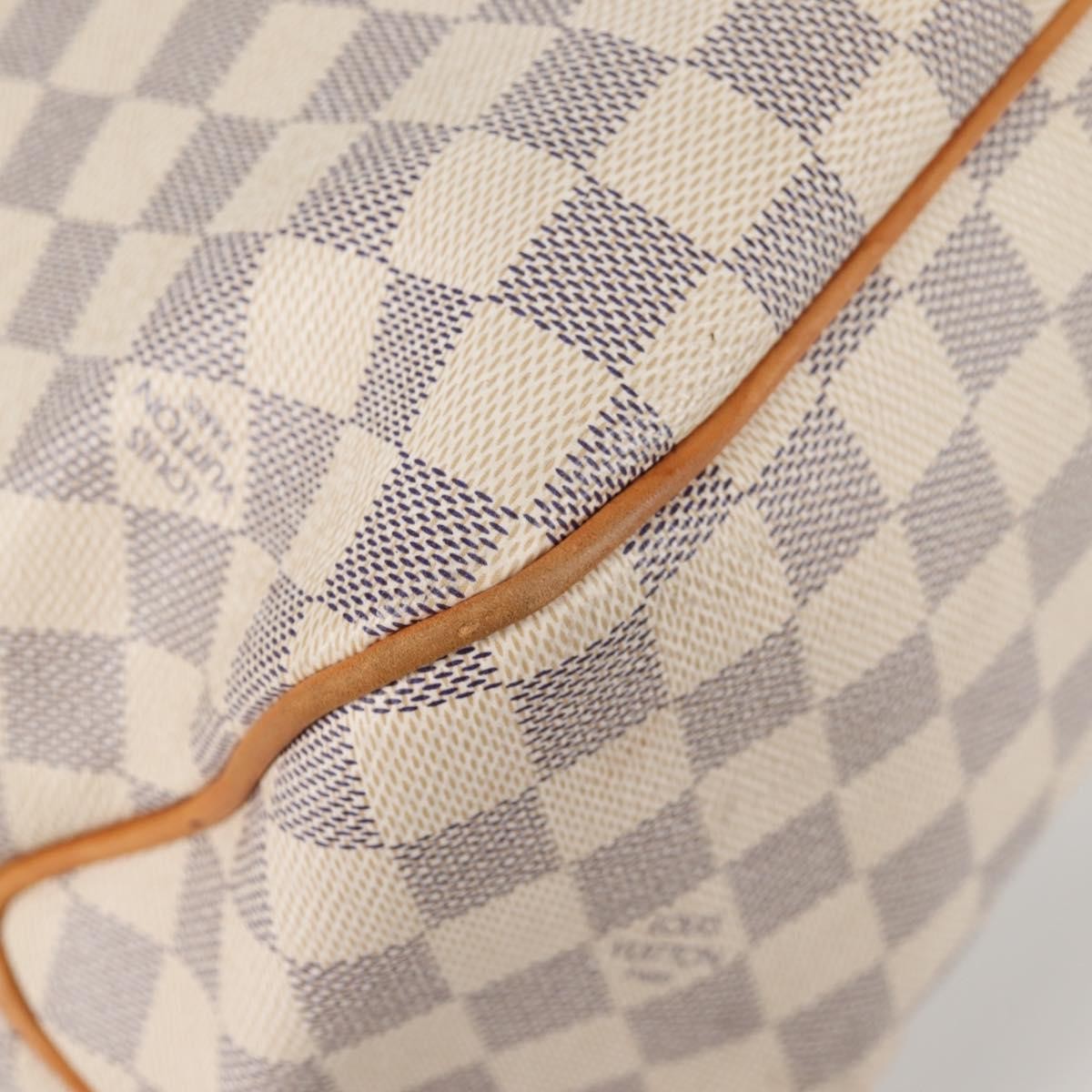 Louis Vuitton Delightful Nm Damier Ebene White Canvas Bag (Pre-Owned)