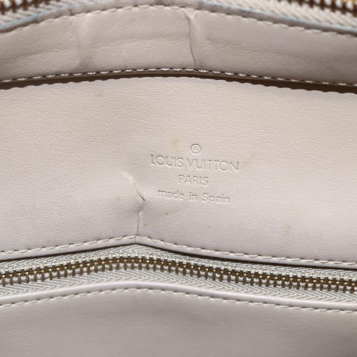 Louis Vuitton Houston Monogram Vernis Beige Patent_Leather Handbag (Pre-Owned)