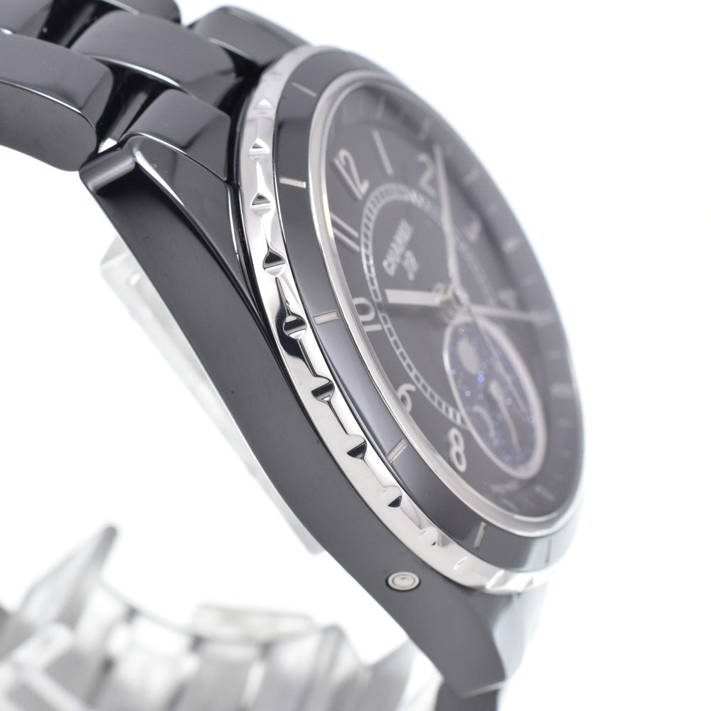Chanel J12 Moonphase Automatic Ceramic And Stainless Steel Watch (Pre-Owned)