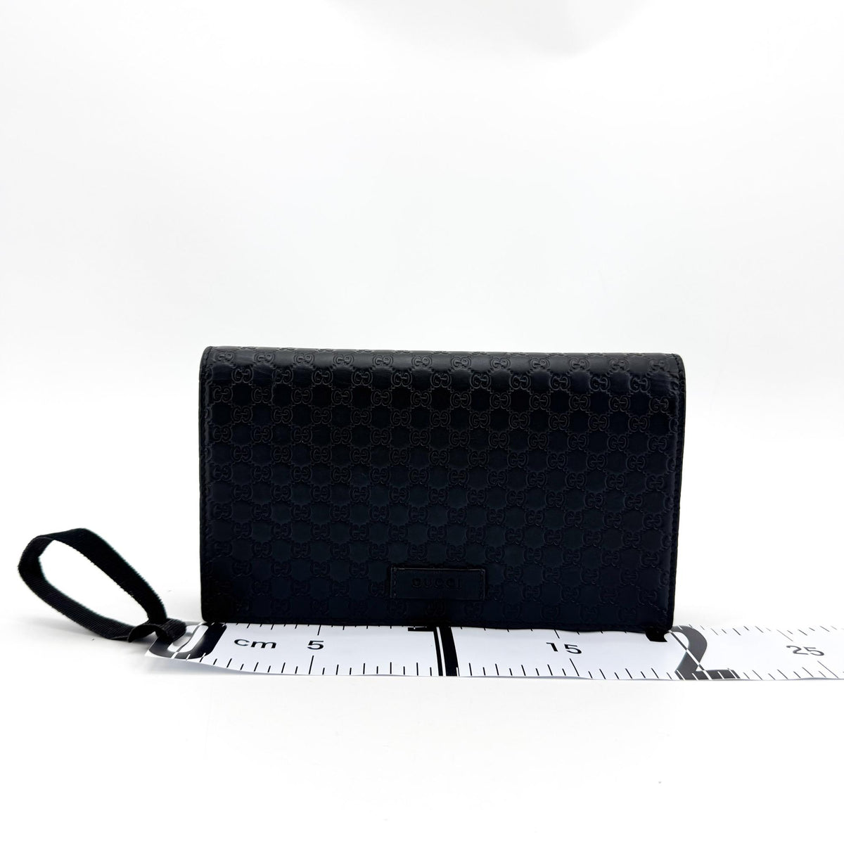 Gucci Wallet On Strap Microguccissima Leather Black Leather Crossbody Bag Bag (Pre-Owned)
