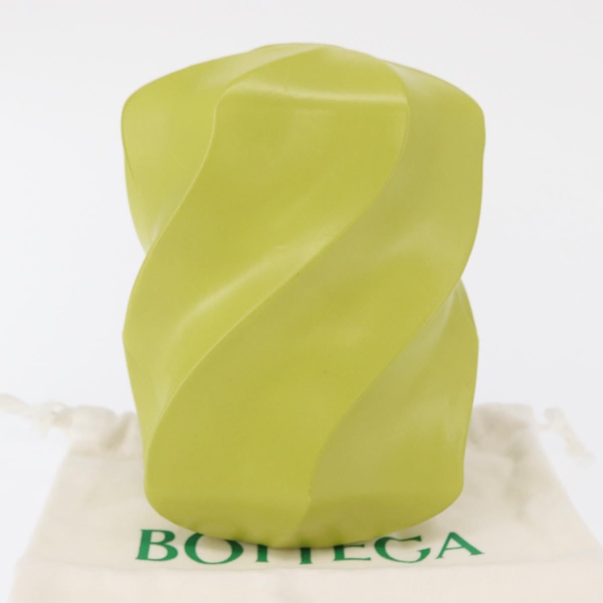 Bottega Veneta The Whirl Clutch Leather Green Leather Clutche & Pouche Bag (Pre-Owned)