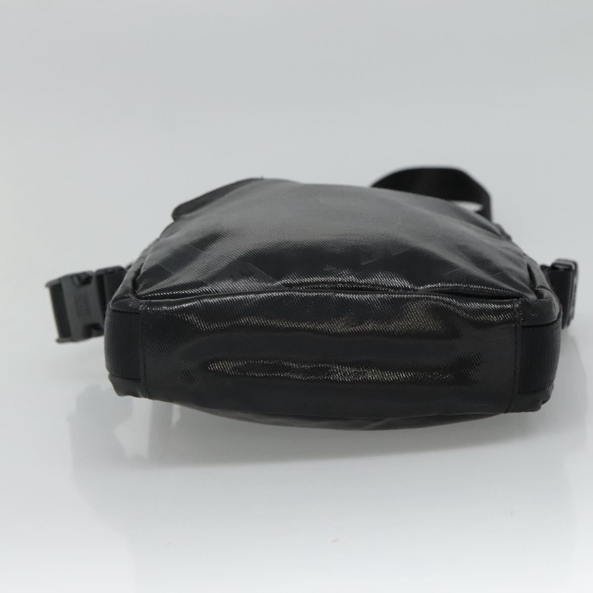 Chanel Sport Line Messenger Coated Canvas Black Canvas Shoulder Bag Bag (Pre-Owned)