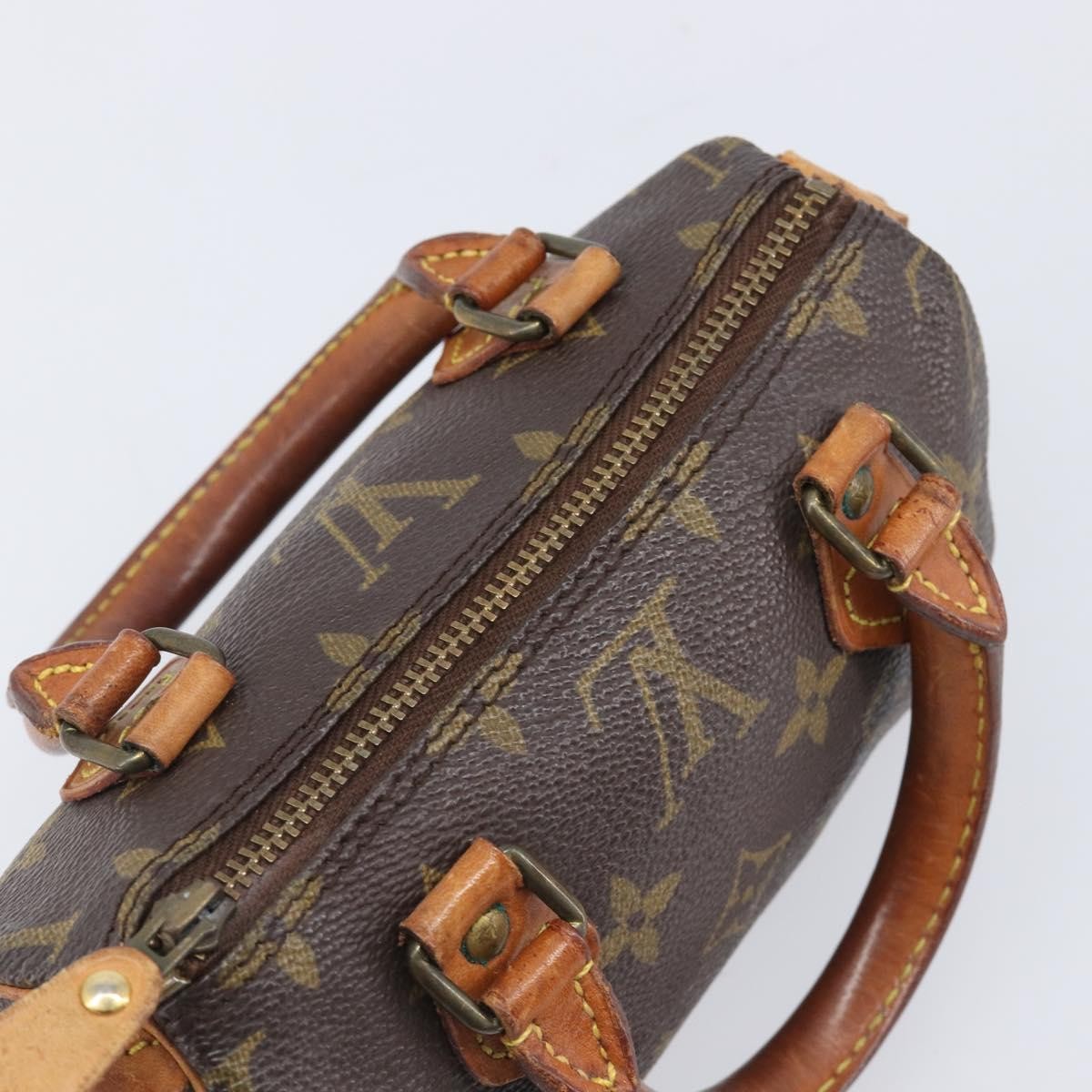 Louis Vuitton Speedy Mini Hl Monogram Canvas Brown Canvas Handbag (Pre-Owned)